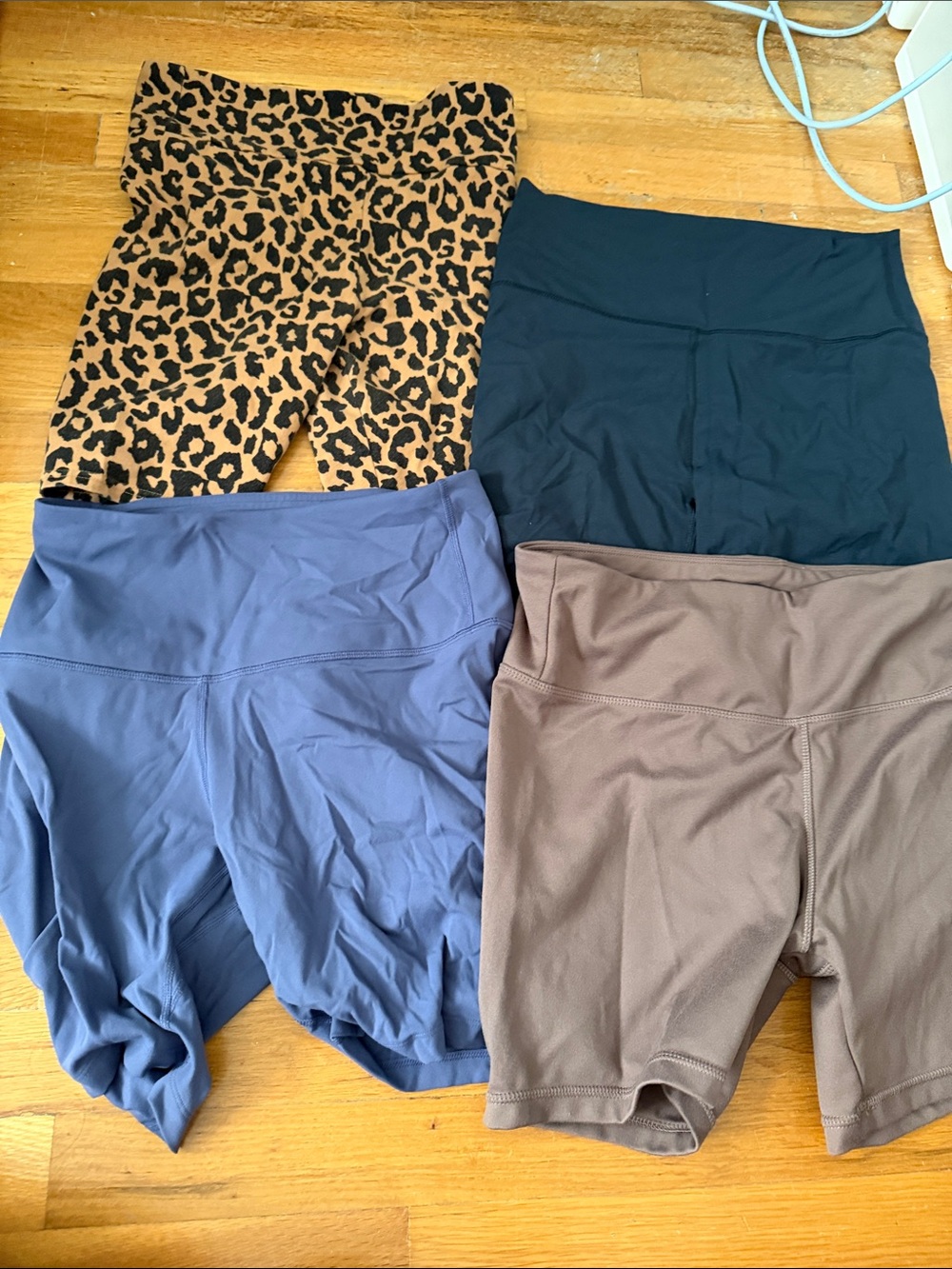 Target Women’s Bike Shorts - Leopard, Black, Blue, Brown